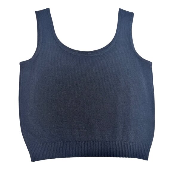St Johns santana knit tank top wide strap size L old money quiet luxury coastal - Picture 1 of 5
